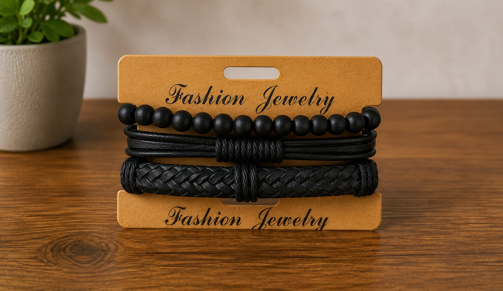 Bracelet homme matières naturelles ÉLINE L'ATELIER