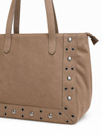 Grand sac cabas femme à clous