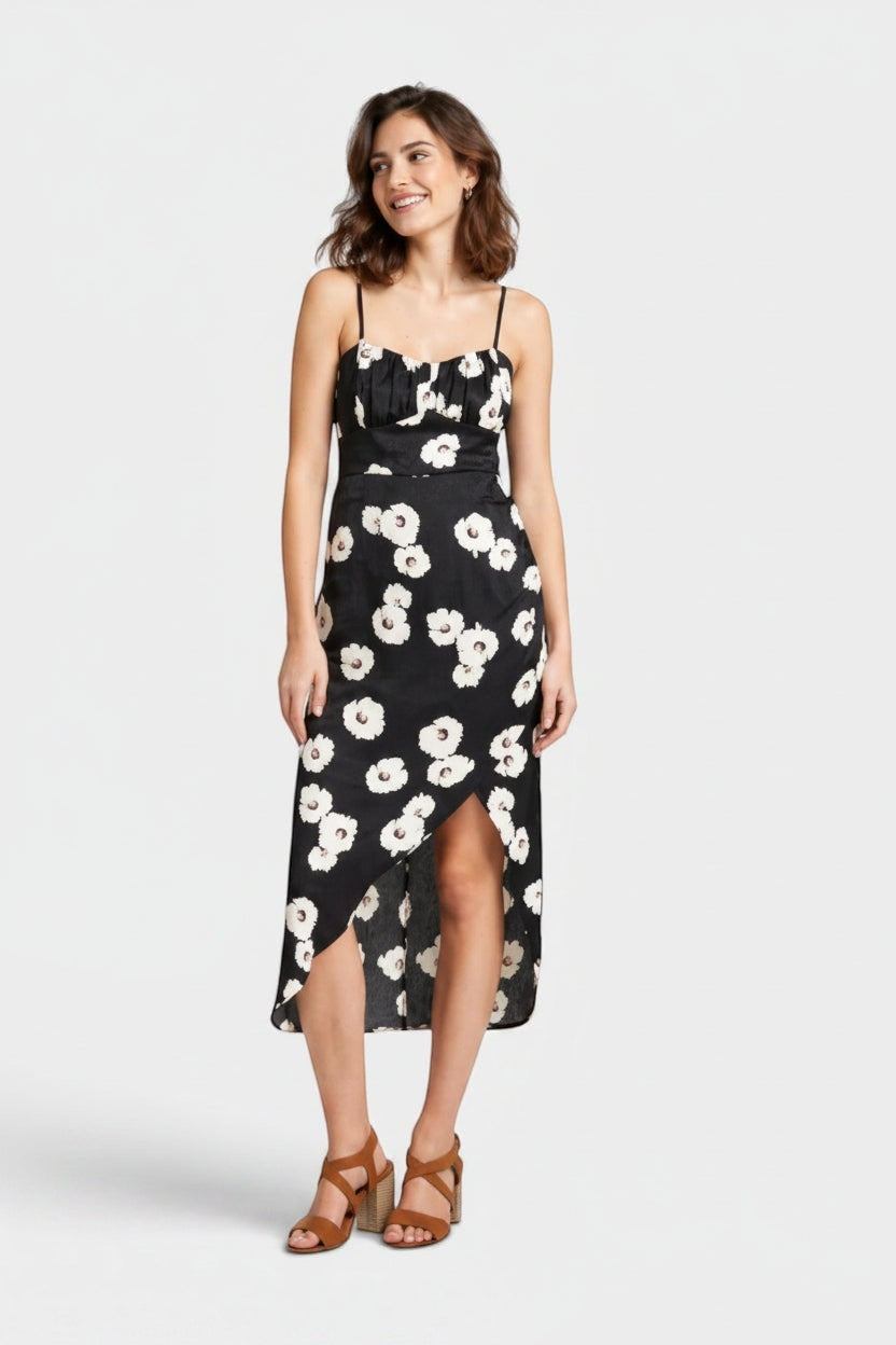 Robe corset imprimé fleuri japonais ANDY & LUCY