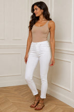 Jean slim push-up taille haute blanc ARIEL R.DISPLAY