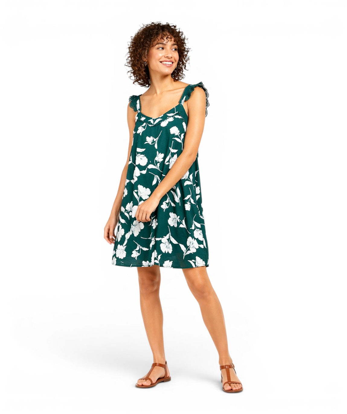 Robe courte imprimé fleuri ORAGE ANDY & LUCY