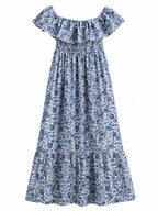 Robe Longue Imprimée Coton Taille Unique LORIANE