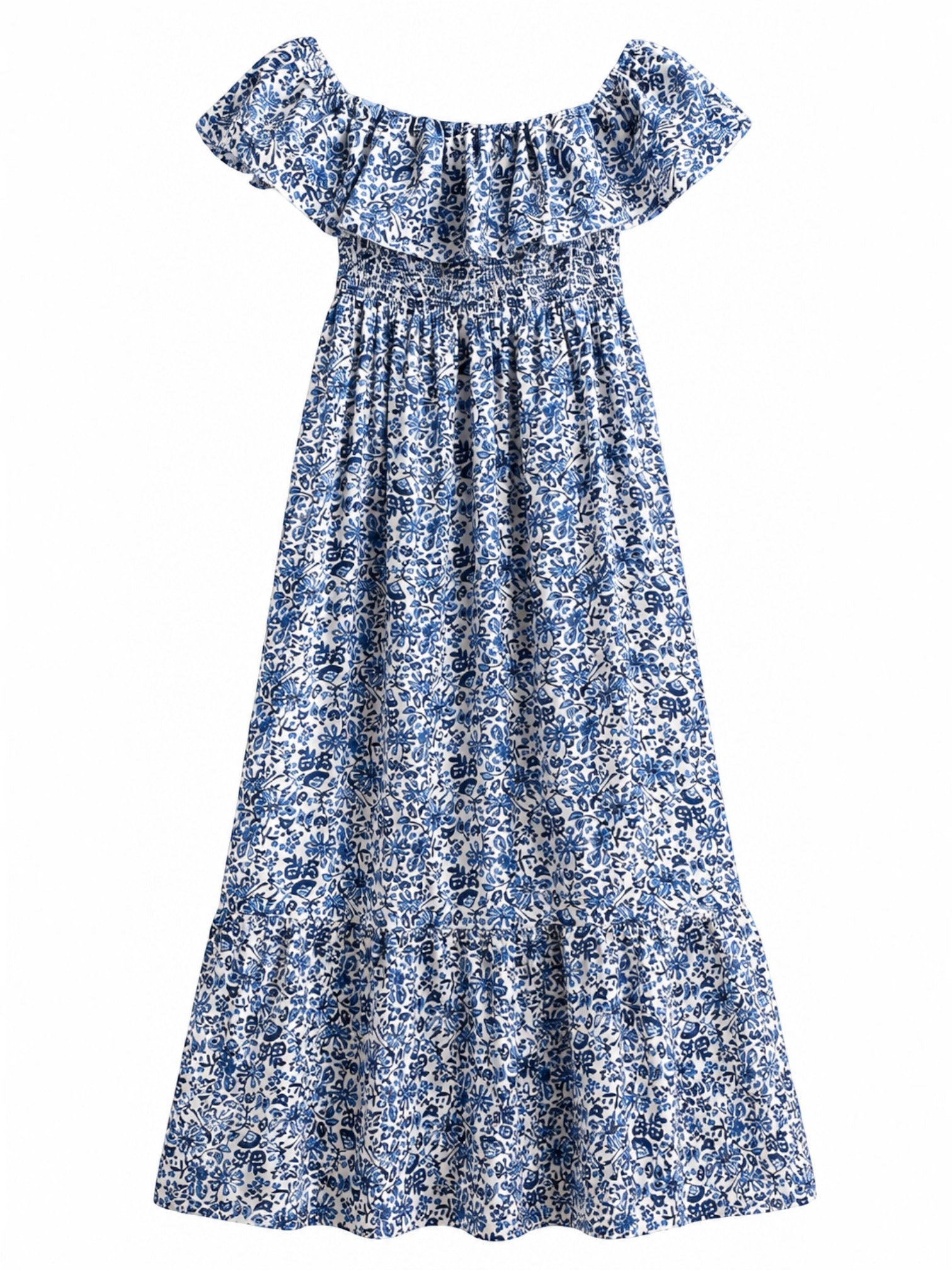 Robe Longue Imprimée Coton Taille Unique LORIANE