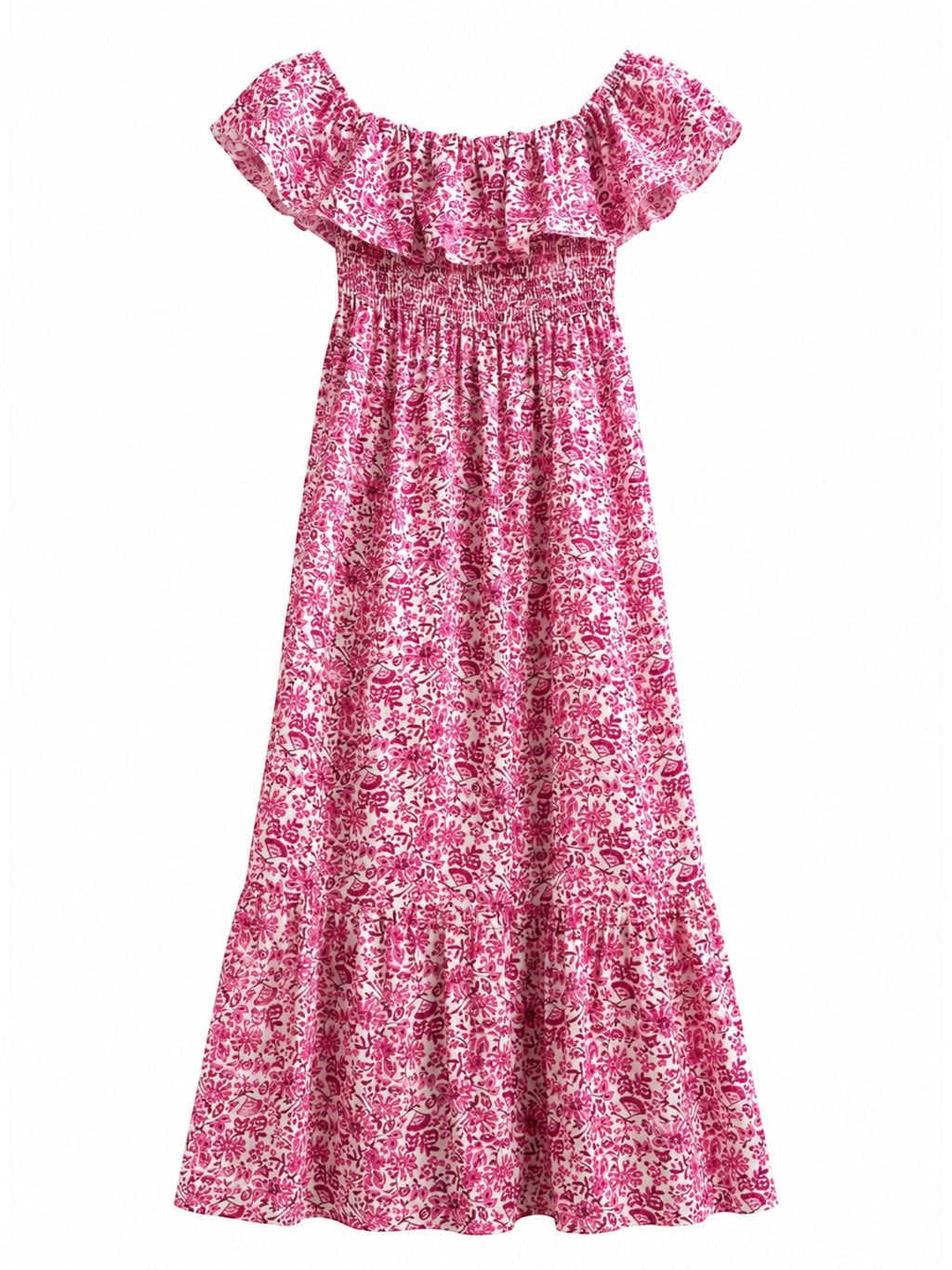 Robe Longue Imprimée Coton Taille Unique LORIANE