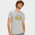 T-shirt Gris Chiné Homme Zest WOOOP