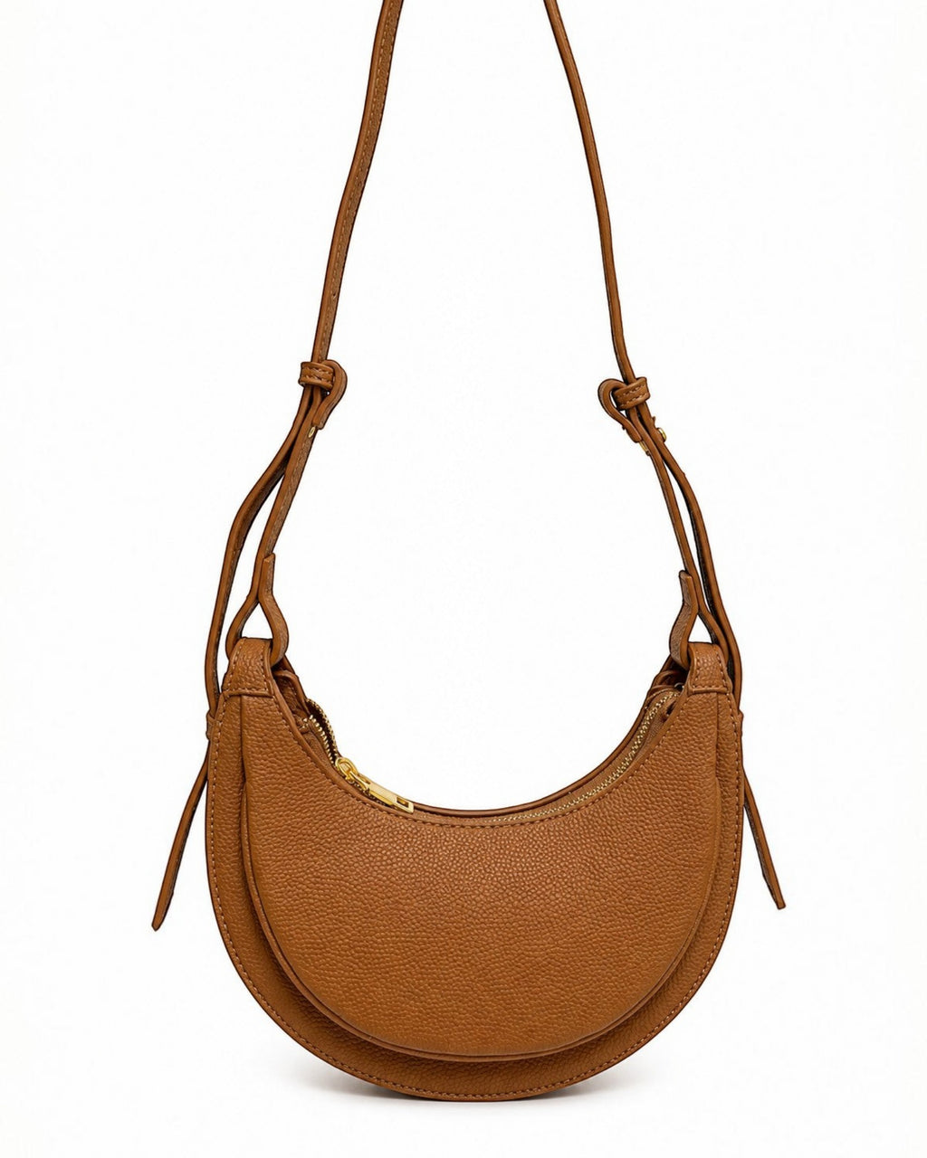 Sac bandoulière en cuir texturé demi-lune - Sacs - CHLOÉ MILLAUT