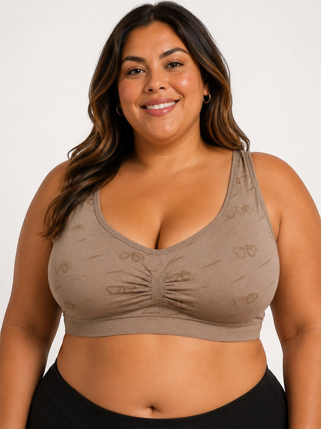 Brassière Grande Taille Motif Cœurs BELLE COM'ELLE - Lingerie - BELLE COM'ELLE