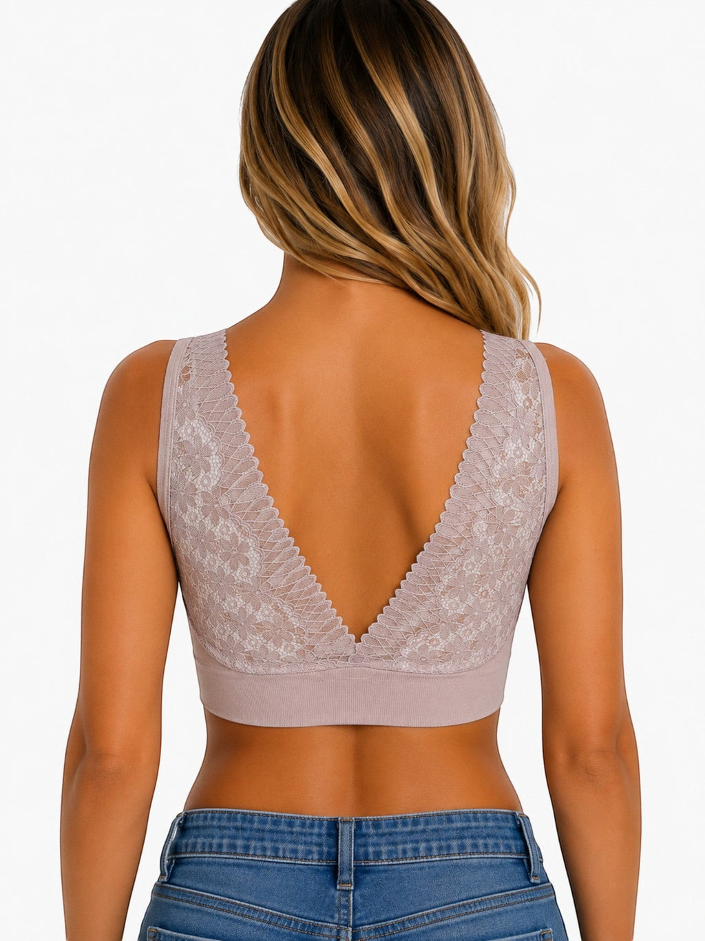 Brassière avec dentelle dans le dos BELLE COM'ELLE - Lingerie - BELLE COM'ELLE