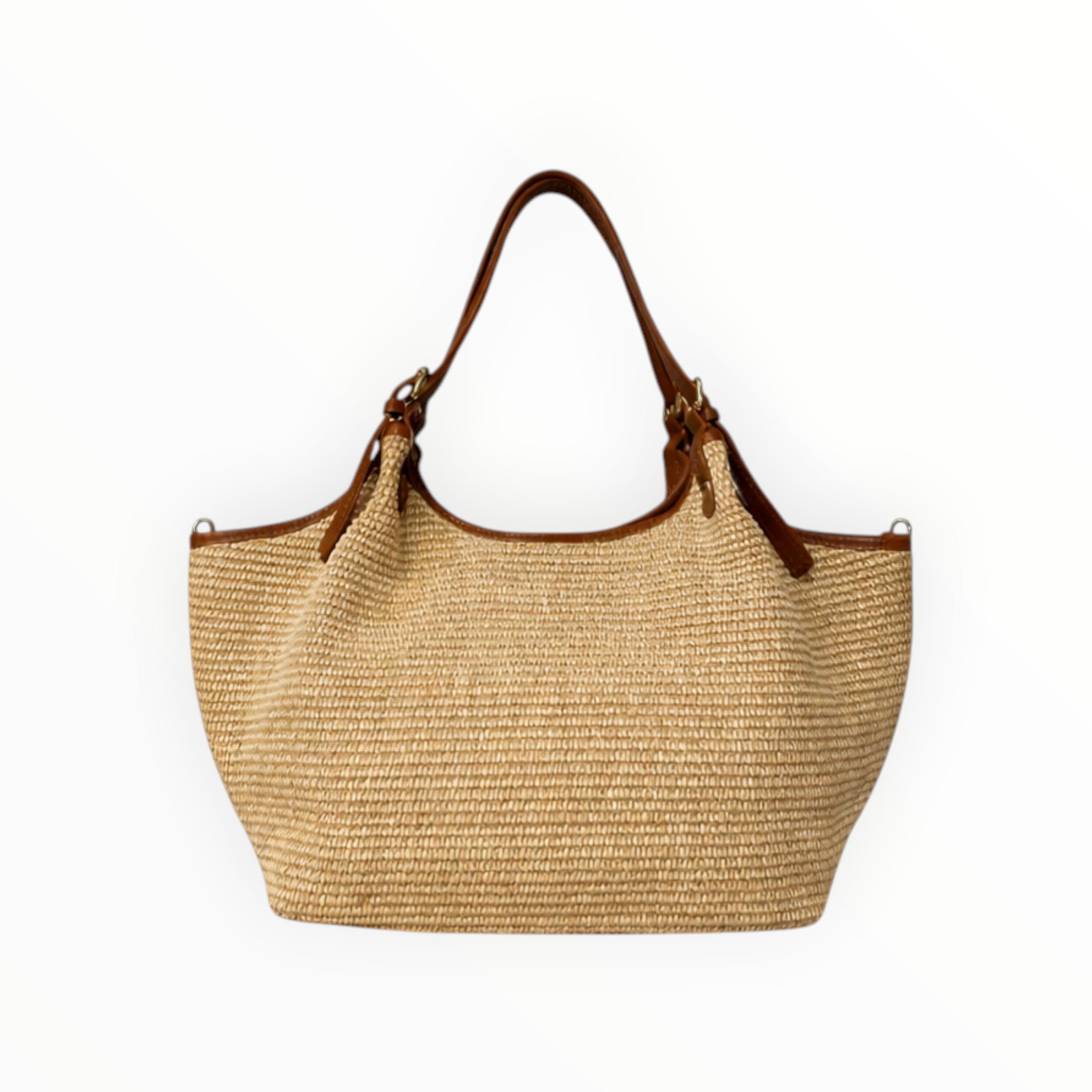 Sac à main raphia et cuir OLGA LOUISA LEE - Sacs - LOUISA LEE