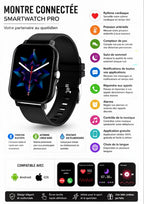 Montre connectée dorée