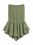 Combishort Bustier Uni Gaze de Coton LORIANE