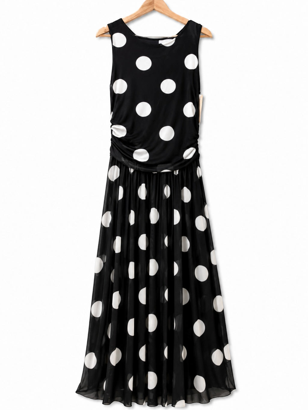 Robe longue à imprimé pois LORIANE