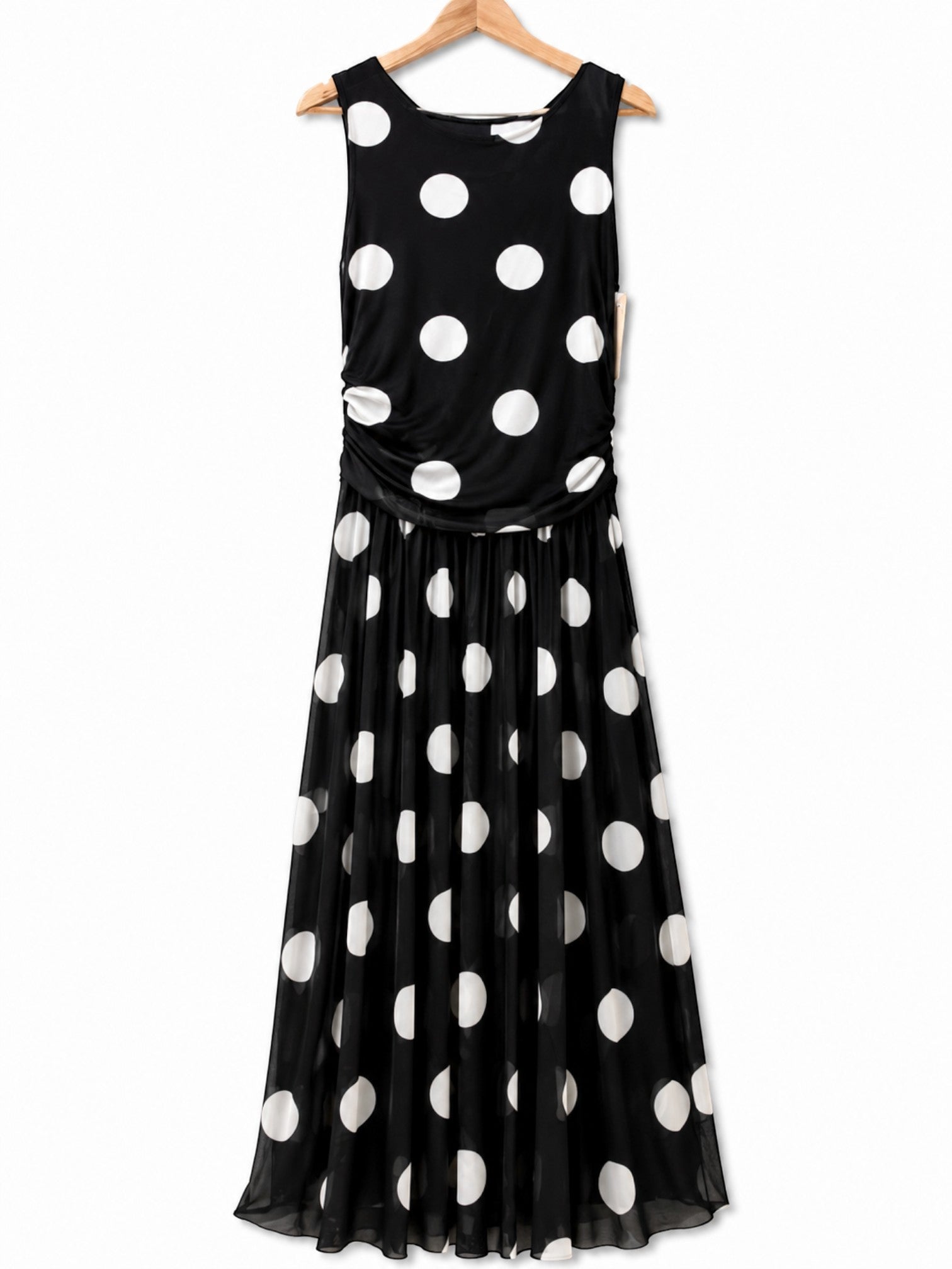 Robe longue à imprimé pois LORIANE
