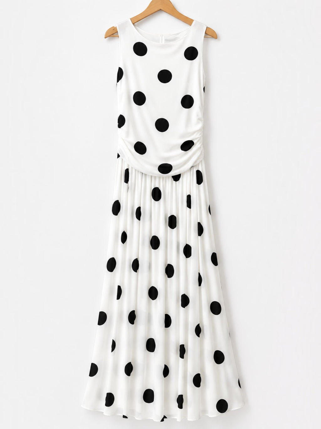 Robe longue à imprimé pois LORIANE
