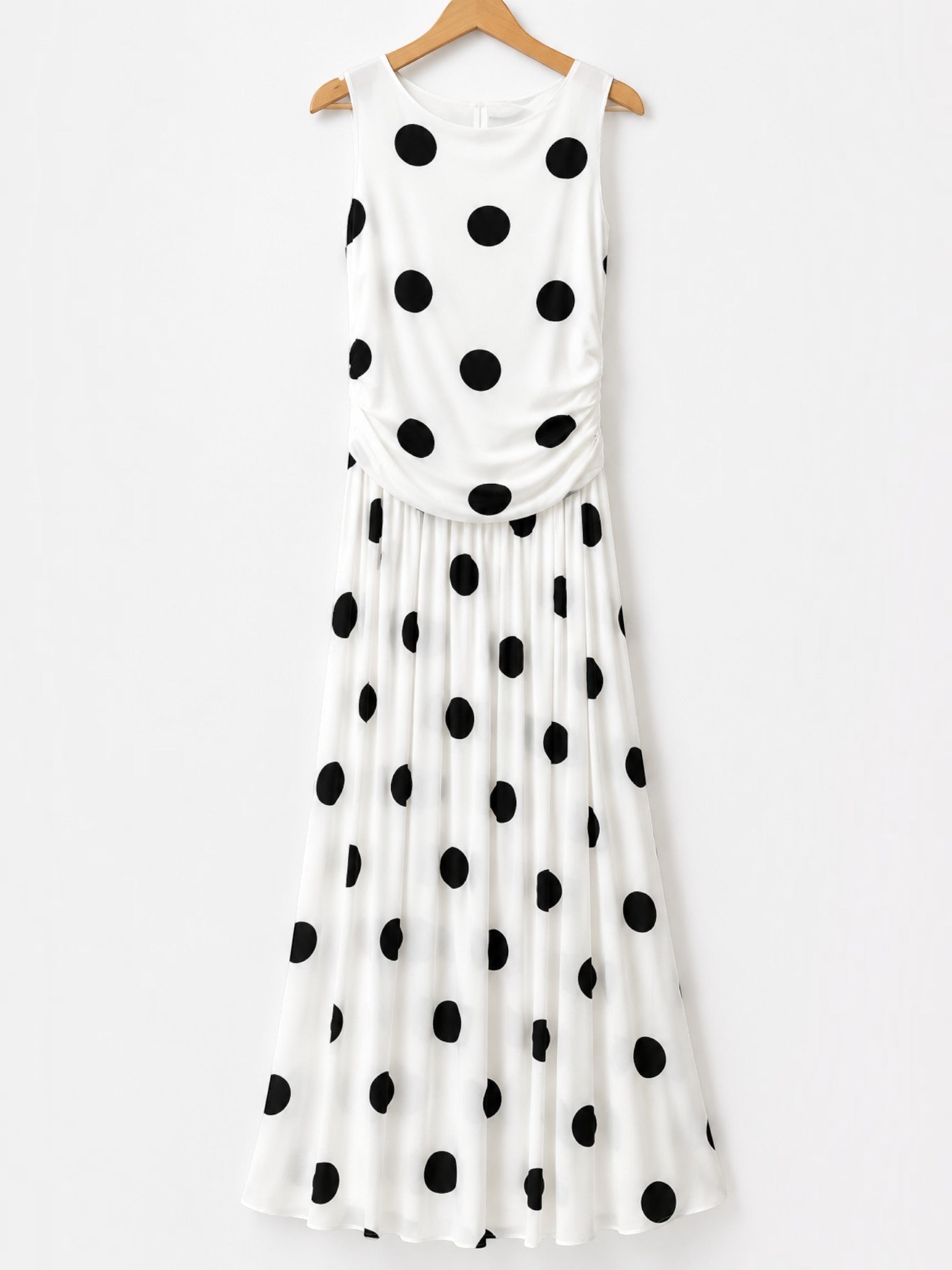 Robe longue à imprimé pois LORIANE