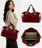 Sac format A4 cuir suède Veolina LOUISA LEE