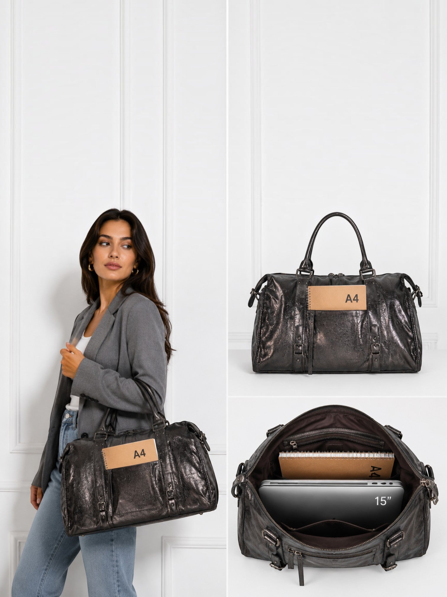 Sac XL format A4 Métallique Skyla GALLANTRY - Sacs - GALLANTRY