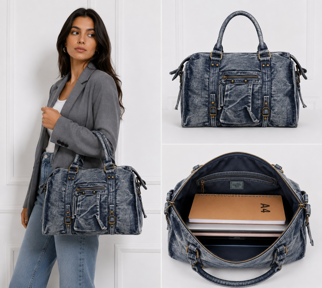 Sac Jean format A4 Capucine Large LOUISA LEE