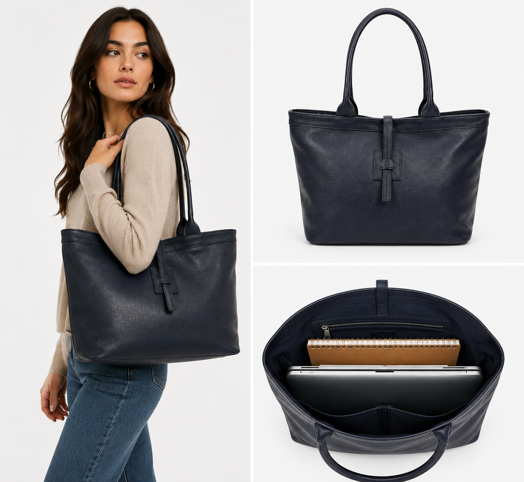 Sac à bandoulière cuir véritable grand modèle SUIE VALENTINI
