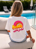 T-shirt imprimé coloré 100% coton ESTEE BROWN