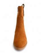 Bottines femme en suédine Camel LADY GLORY