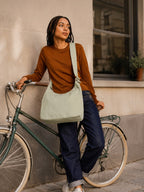 Sac hobo Claire Vert argile