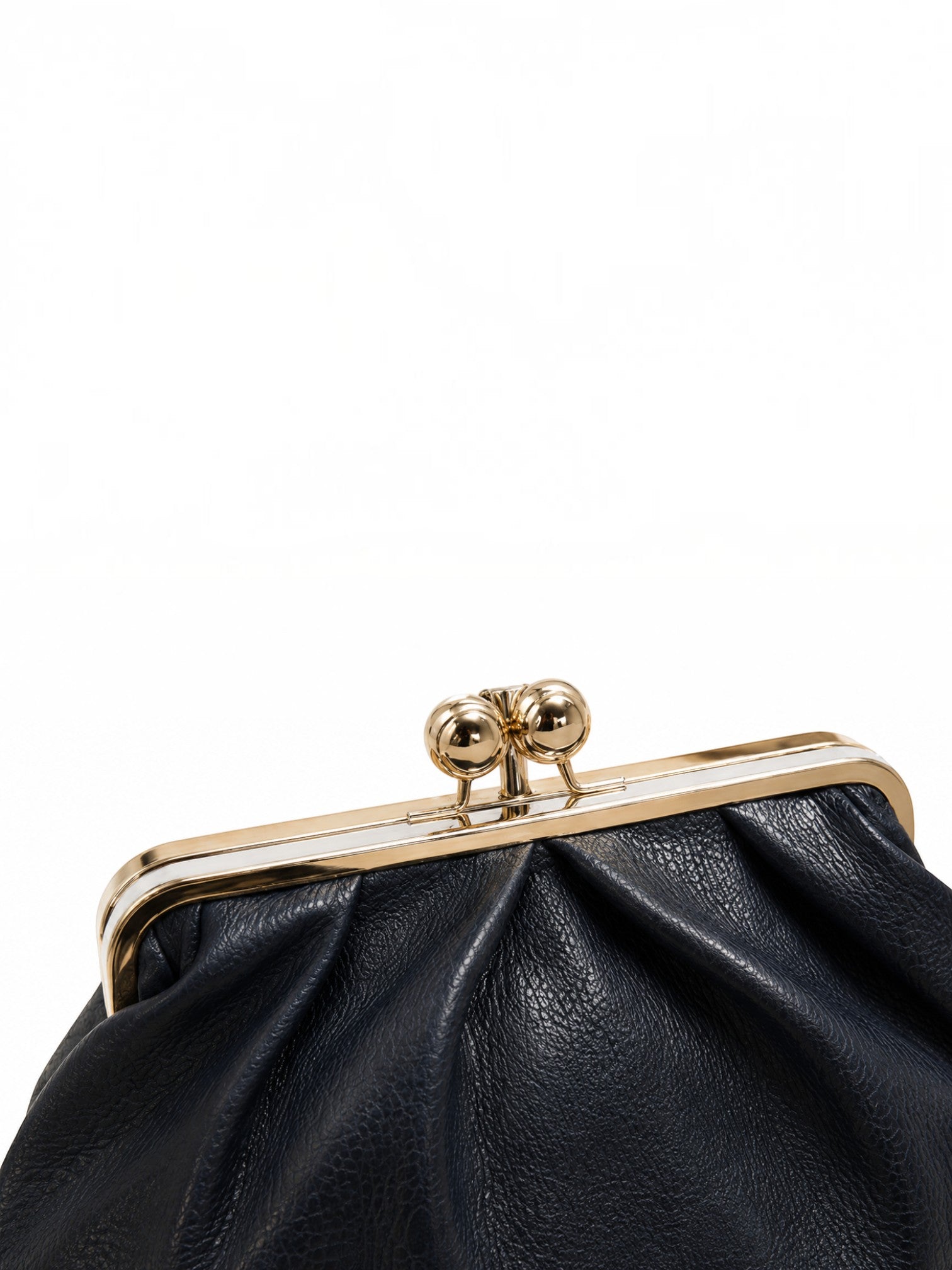 Sac bourse en cuir fermoir clic-clac Meloro M LOUISA LEE