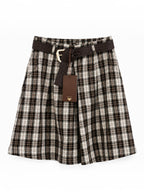 Short Bermuda Carreaux avec ceinture et poches ISSYMA