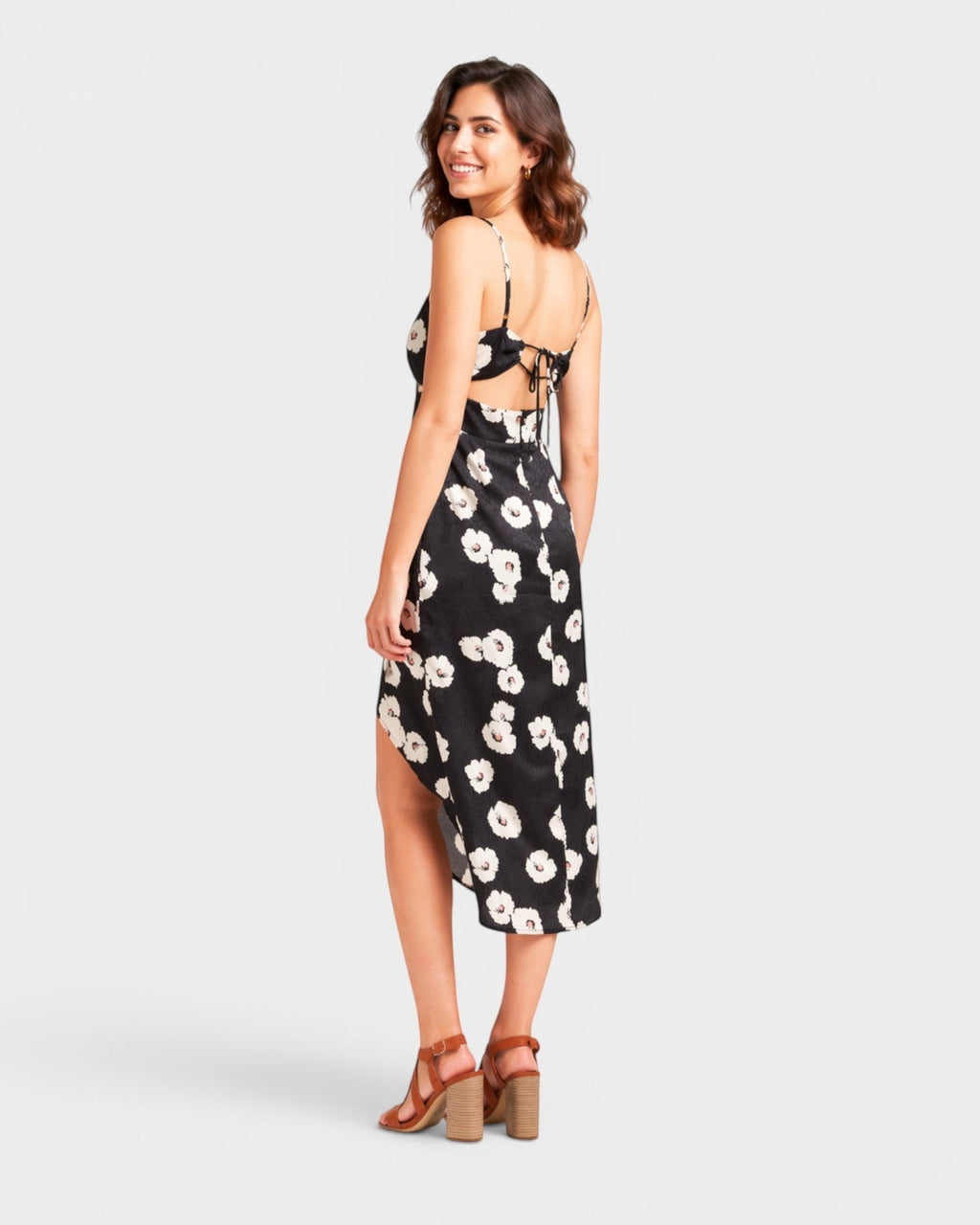 Robe corset imprimé fleuri japonais ANDY & LUCY