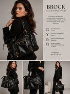 Sac Cuir Véritable Italien Irisé Format A4 BROCK