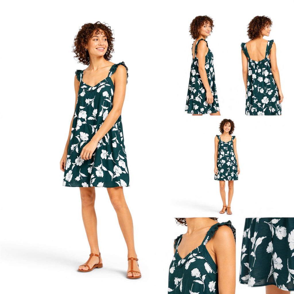 Robe courte imprimé fleuri ORAGE ANDY & LUCY