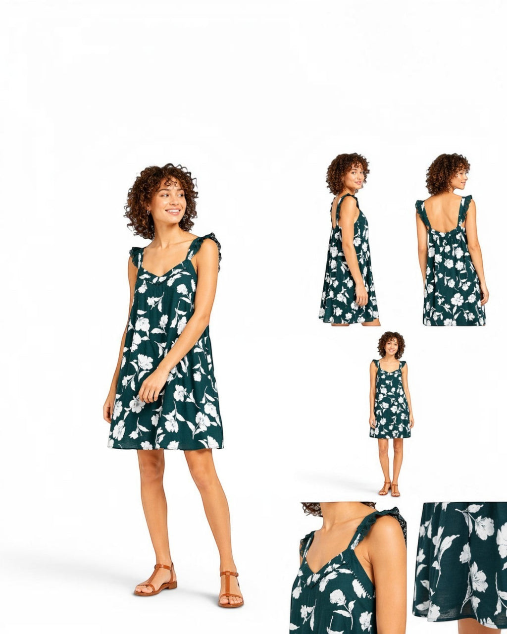 Robe courte imprimé fleuri ORAGE ANDY & LUCY
