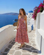 Robe longue imprimé fleuri ALIZEE ANDY & LUCY