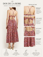 Robe longue imprimé fleuri ALIZEE ANDY & LUCY