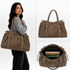Sac à main Cuir Suède LYDIA LOUISA LEE