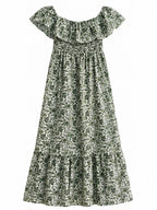 Robe Longue Imprimée Coton Taille Unique LORIANE