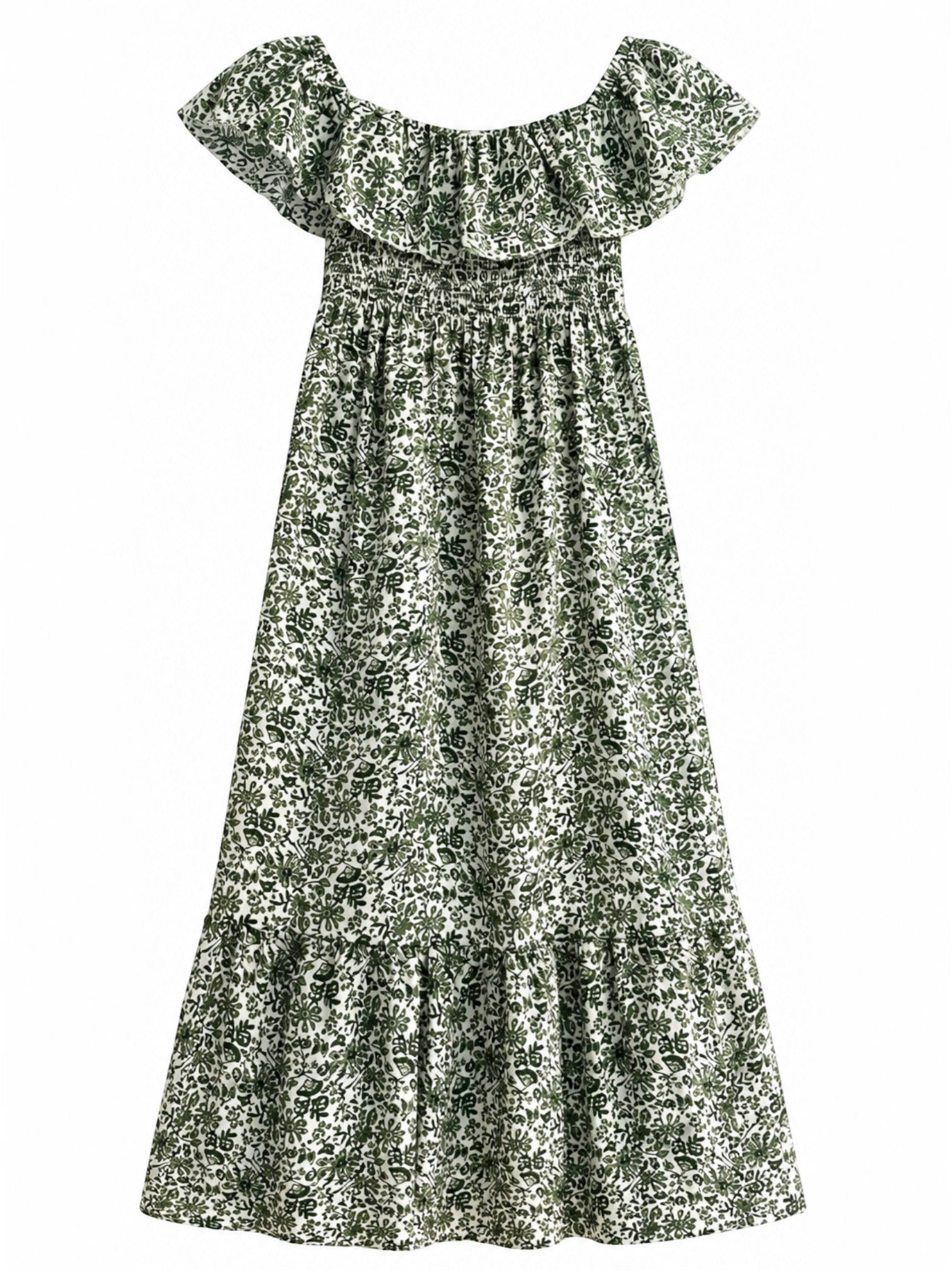 Robe Longue Imprimée Coton Taille Unique LORIANE