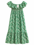 Robe Longue Imprimée Coton Taille Unique LORIANE