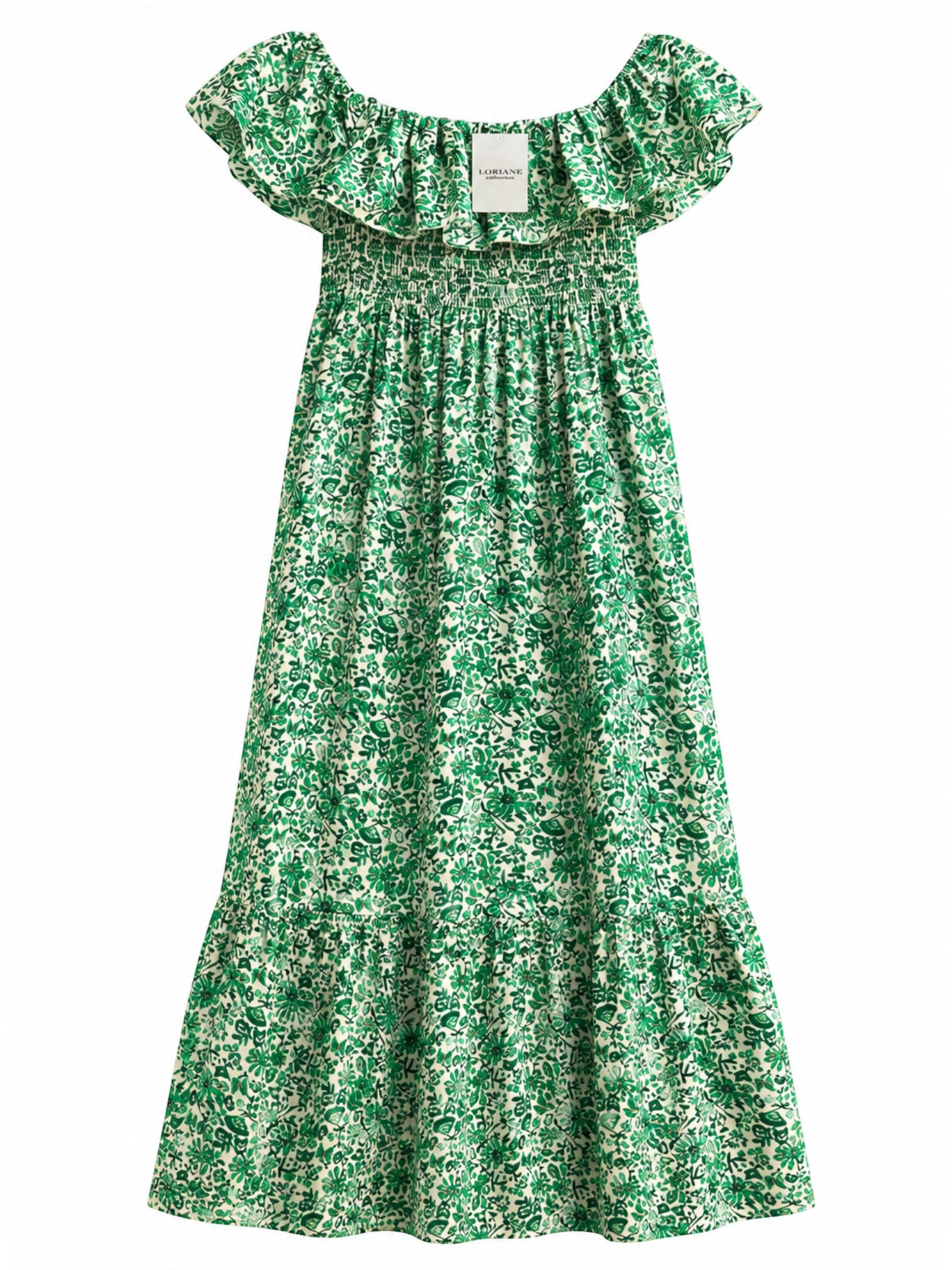 Robe Longue Imprimée Coton Taille Unique LORIANE