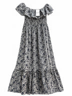 Robe Longue Imprimée Coton Taille Unique LORIANE