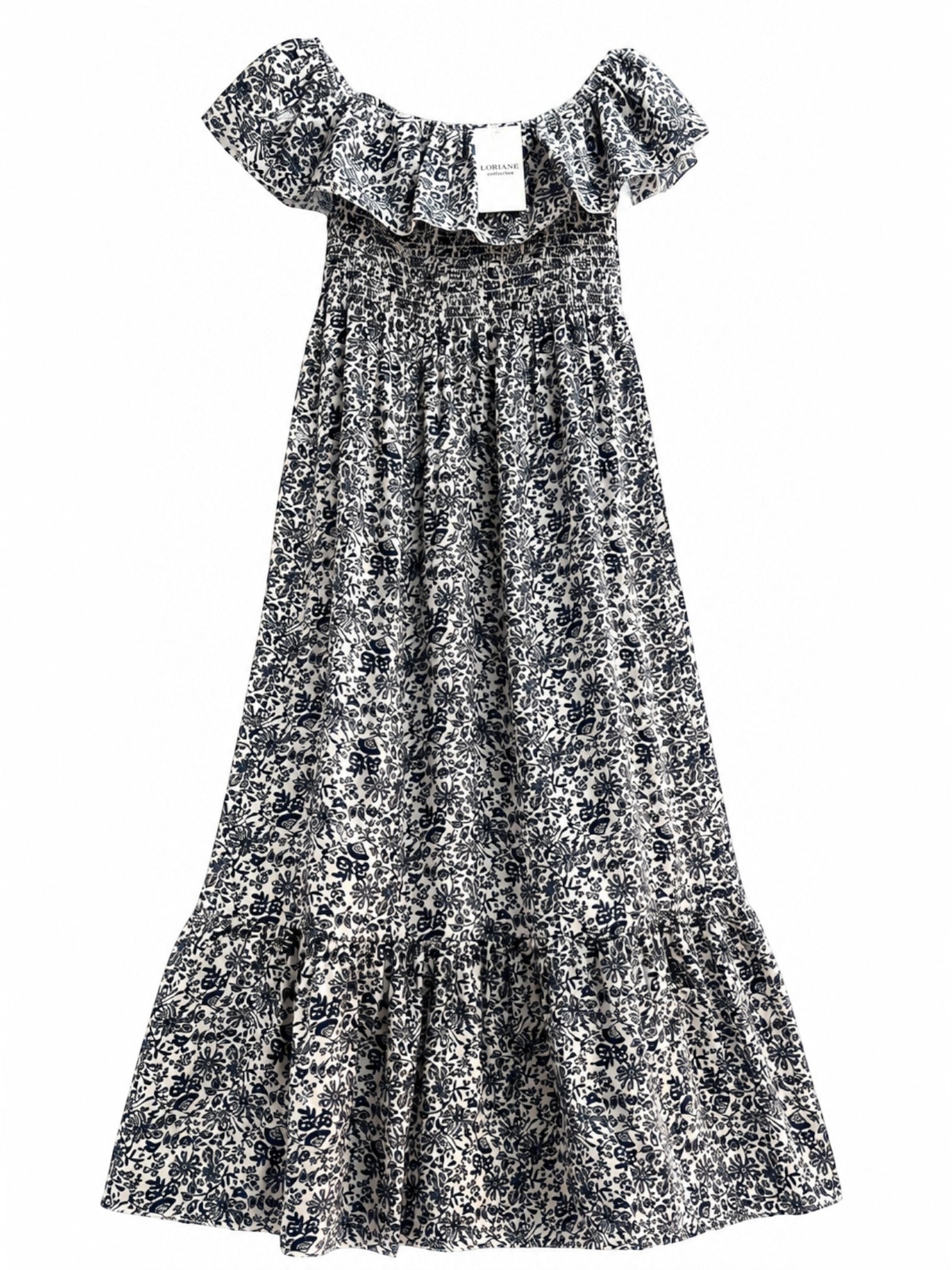 Robe Longue Imprimée Coton Taille Unique LORIANE