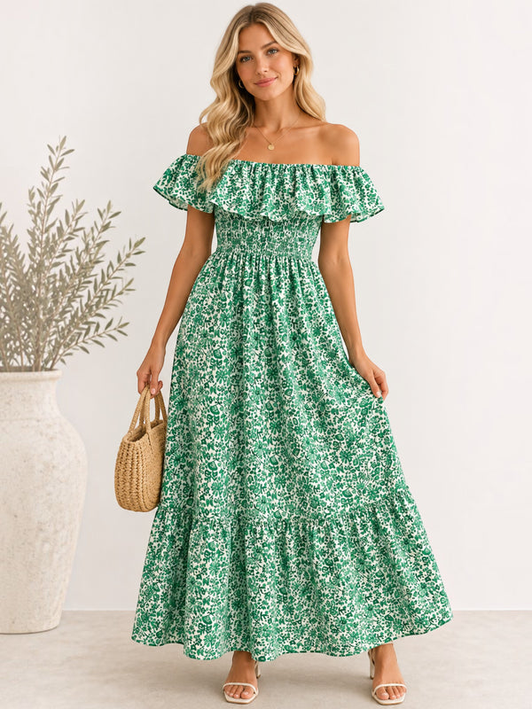 Robe Longue Imprimée Coton Taille Unique LORIANE