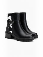 Bottines Femme à Motif Vache LADY GLORY