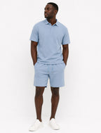 Ensemble Short Polo Bleu Ciel