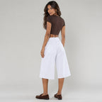 Jorts long en jean stretch flare évasé NINA CARTER