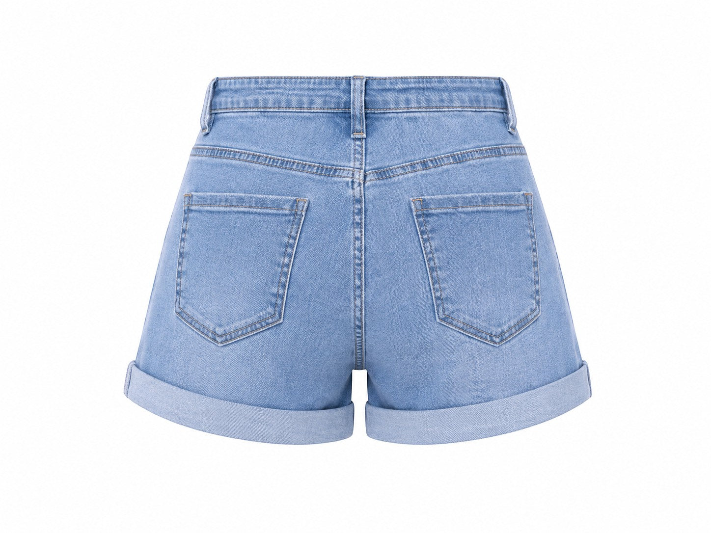 Short denim jean taille haute stretch NINA CARTER
