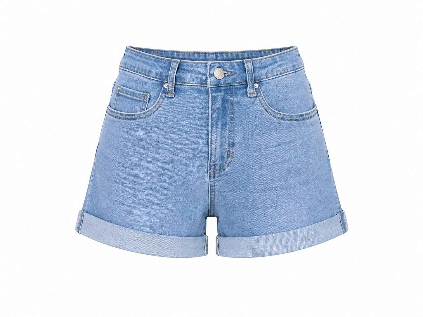 Short denim jean taille haute stretch NINA CARTER