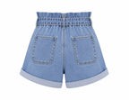Short Denim Paperbag Taille Haute Femme NINA CARTER