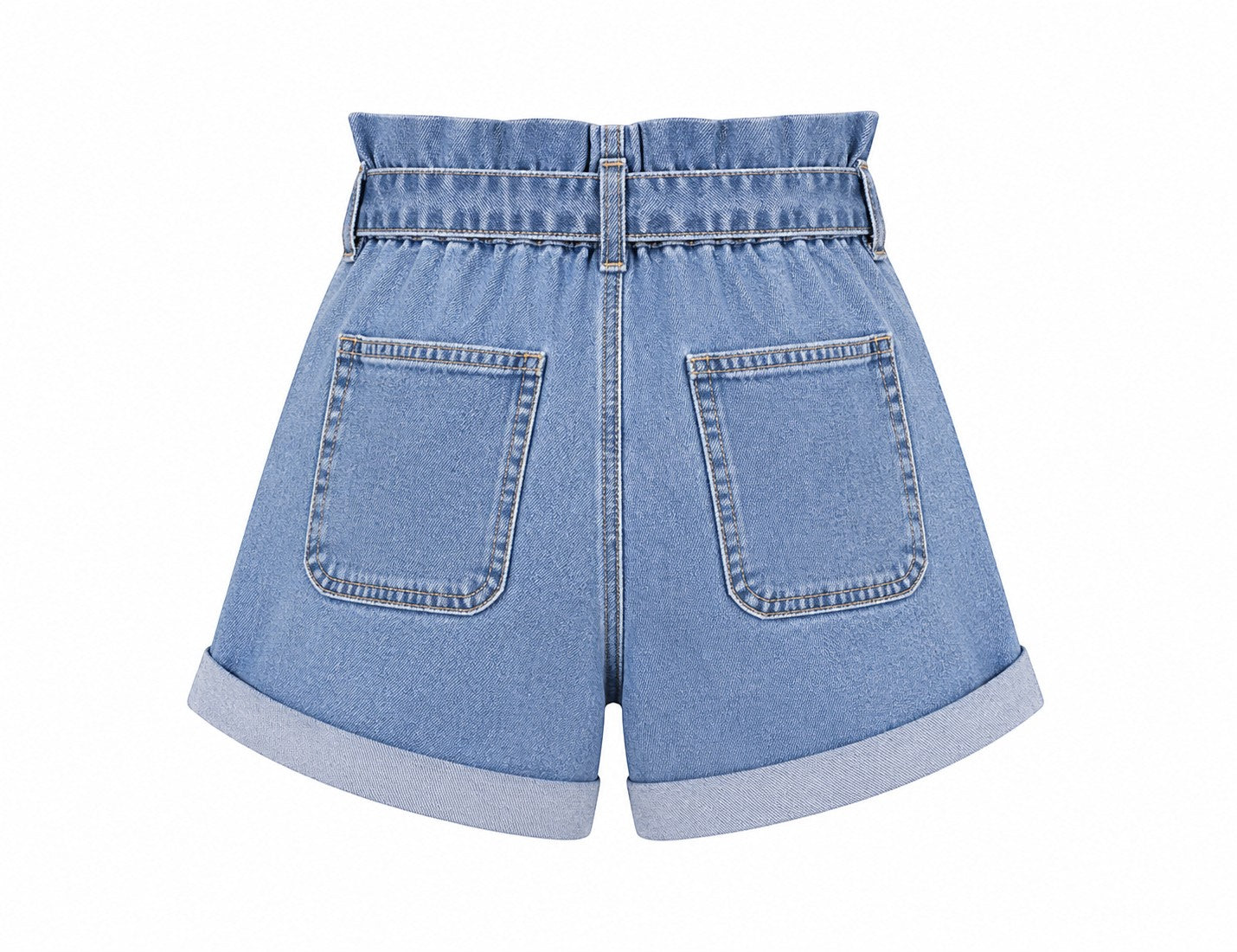 Short Denim Paperbag Taille Haute Femme NINA CARTER