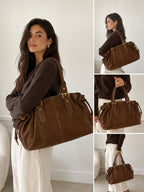 Sac à main XXL daim